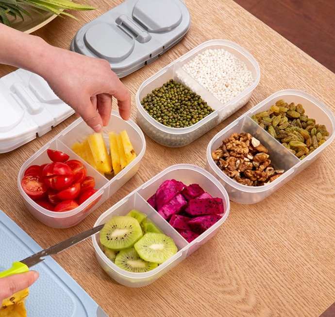 Multi-section Fridge Storage Box